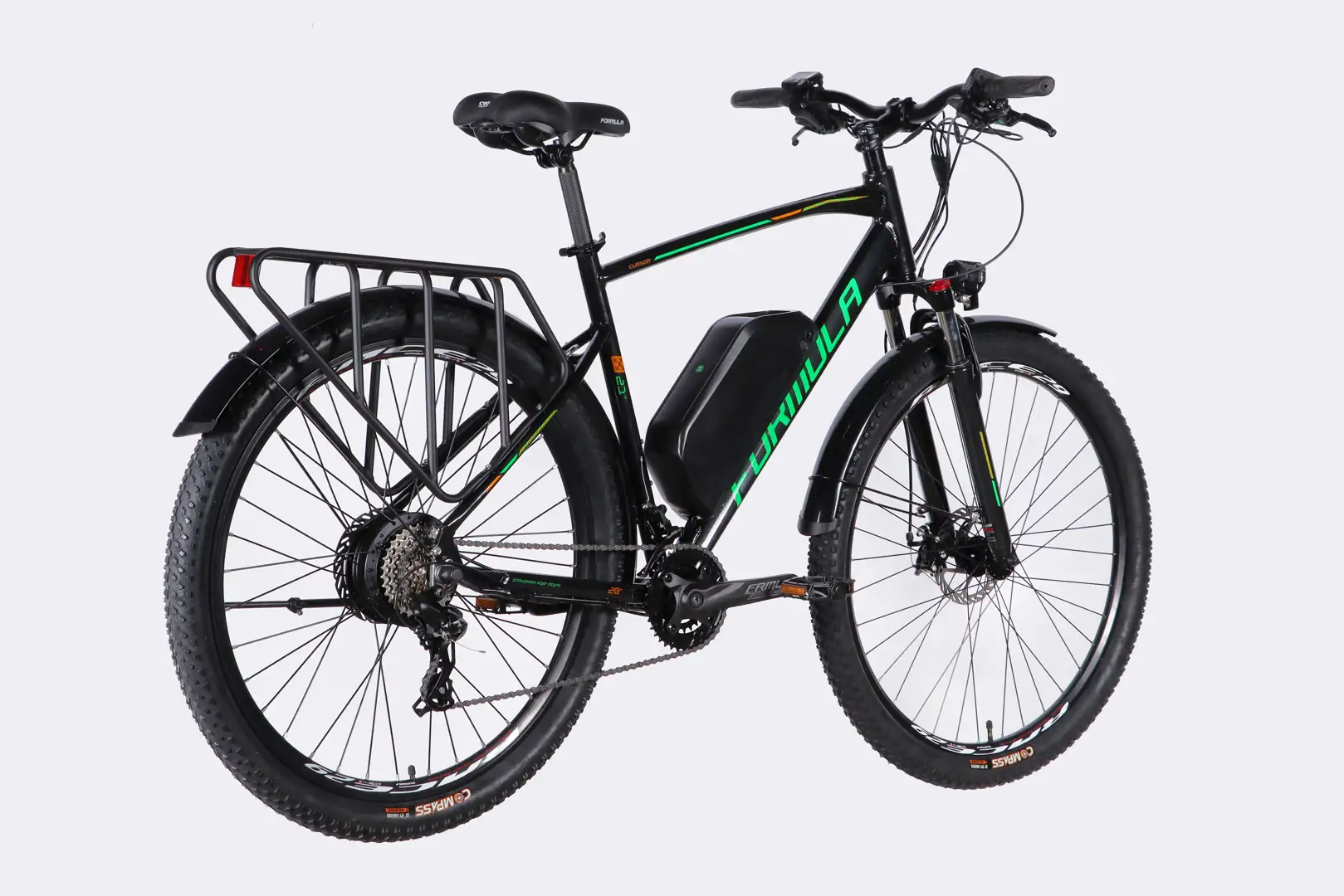 Велосипед з електроприводом 29" AL Formula eCURSOR MAN DD CS " 48B 17.5А*г 500Вт чорно-зелений - Зображення 5