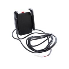 Тримач для смартфона універсальний" Пластик GP YL-09U чорний з зарядкою USB, з вологостійким кабелем 2000мм