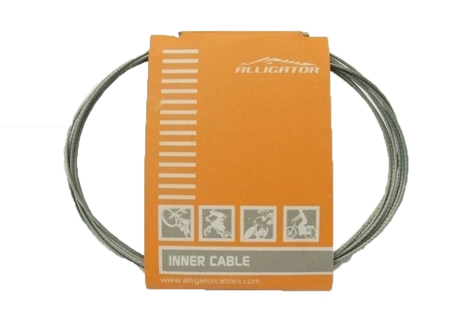 Тросик перемикання Alligator, Shimano/SRAM, нержав., поліров., 31 нитка, 1,1 мм, 2000 мм