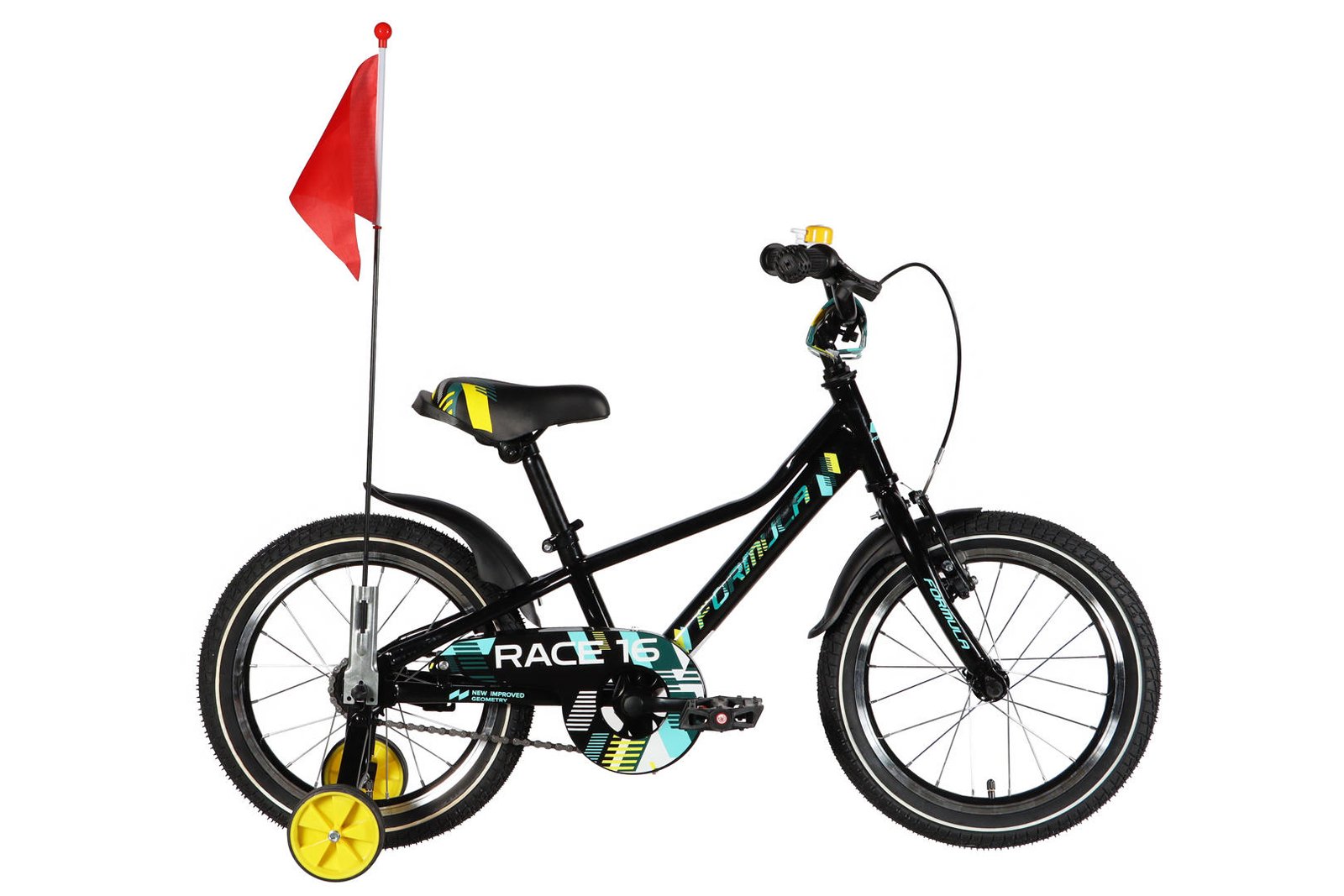 Велосипед ST 16" Formula Kid RACE BH рама-8,5" чорний з жовтим 2026
