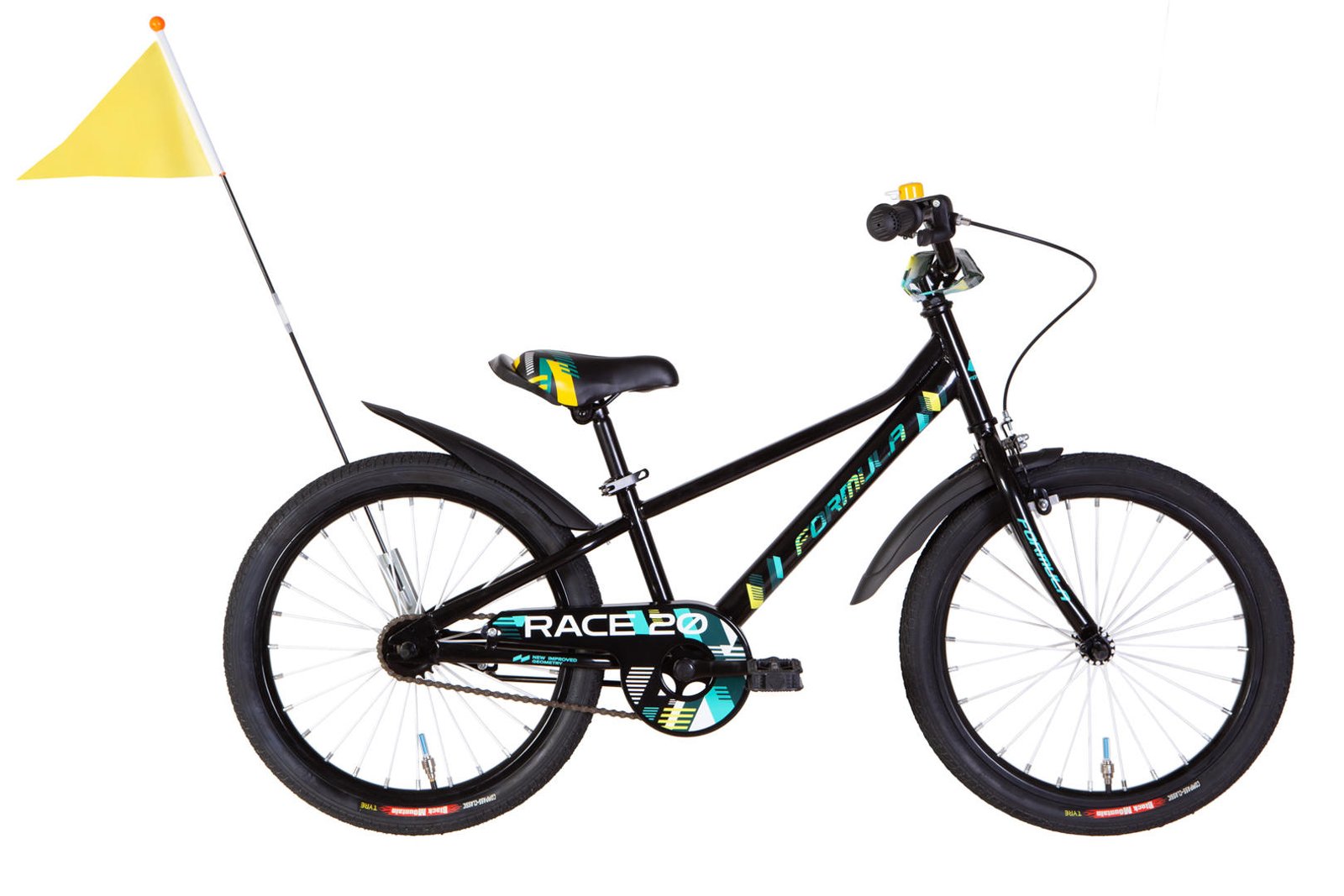 Велосипед уцінений ST 20" Formula Kid RACE BH рама-10" чорний з жовтим 2026