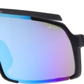 Окуляри Relax Dingo чорні матові, лінза green (TAC 1,0 mm), ice blue platinum, кат. 3