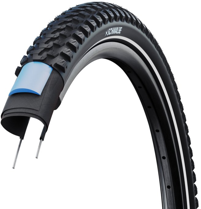 Покришка 29x2.10 (54-622) Schwalbe MARATHON PLUS MTB SmartGuard, TwinSkin, B/B+RT HS468 ADDIX 67EPI 36B - Зображення 3