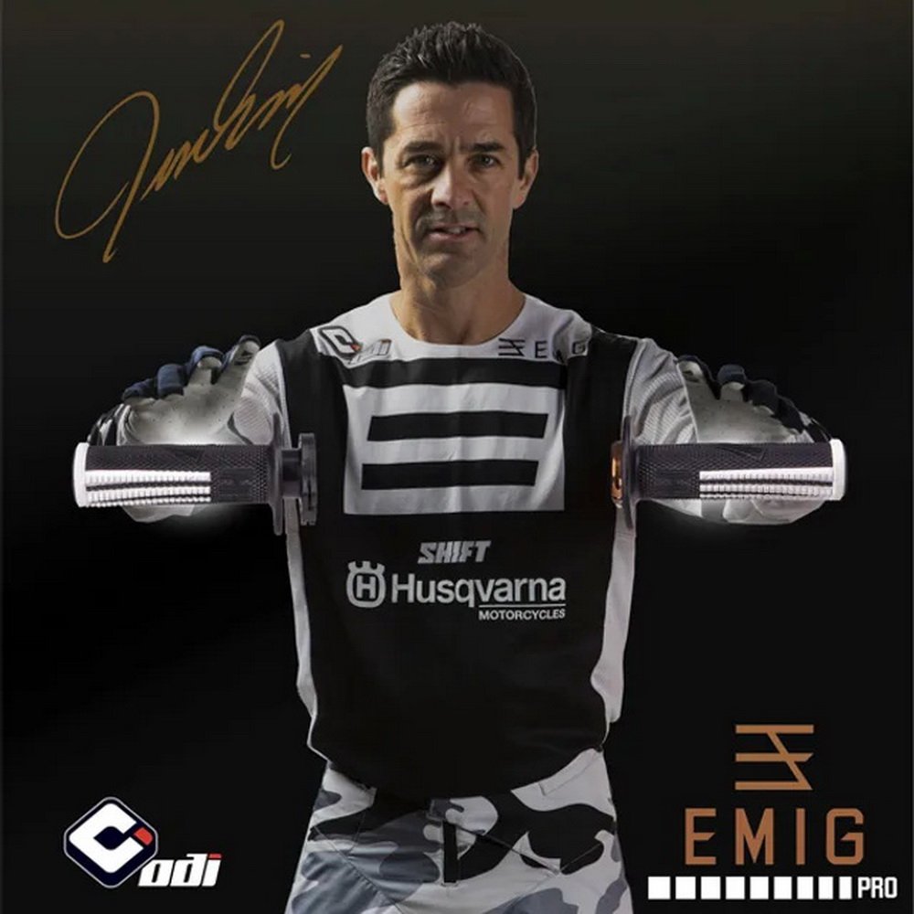 Мото Гріпси ODI EMIG PRO MX V2 Lock-On Grip - GRAPHITE - Зображення 3