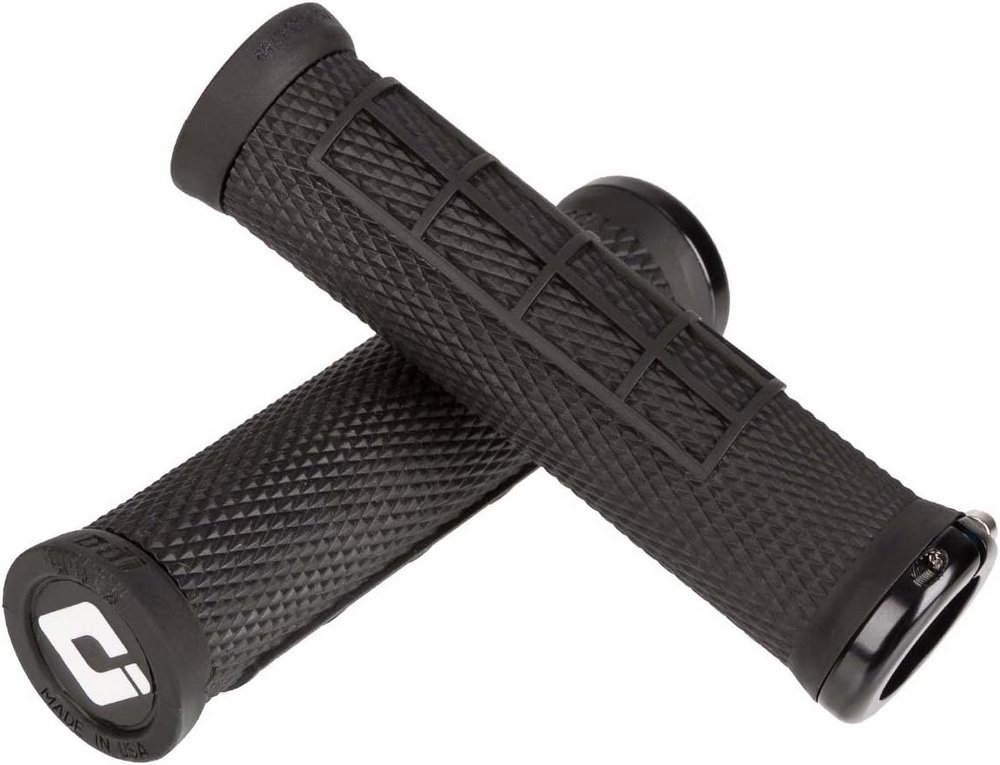 Грипси ODI Elite Motion, V2.1 Lock-On, Cyan Blue w/Black Clamp, сині із синіми замками - Зображення 4