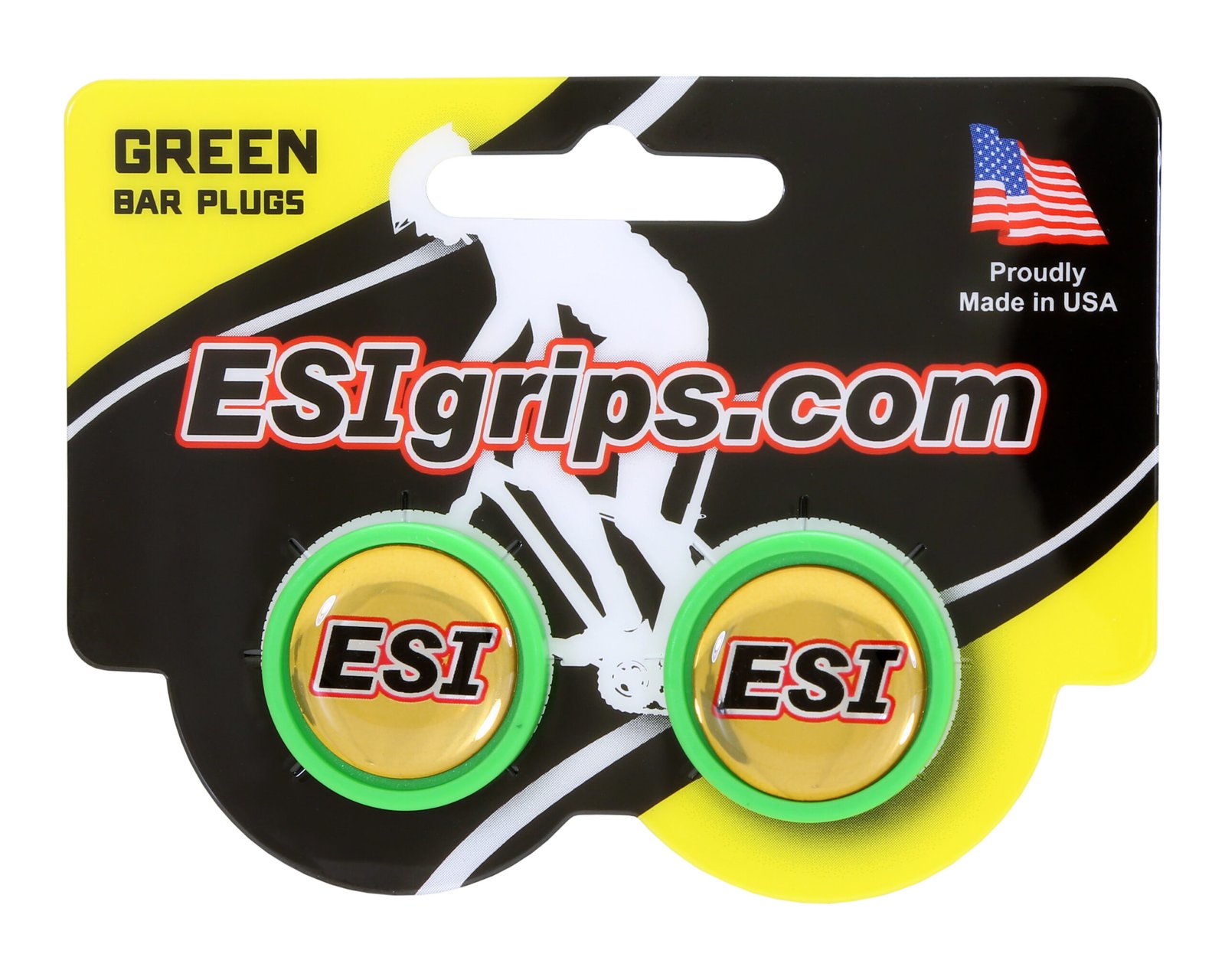 Заглушки керма ESI Bar Plug Green, зелені