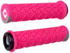 Гріпси ODI Vanquish, v2.1 Lock-On ,MTB , Closed End Pink/Gray w/Blk