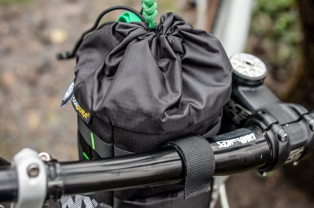 Сумка на кермо KasyBag Pocket Pack One hand (кормушка) Black-Green - Зображення 2
