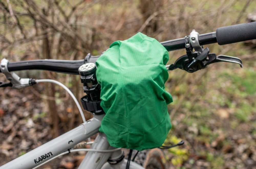 Сумка на кермо KasyBag Pocket Pack One hand (кормушка) Black-Green - Зображення 3
