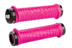 Гріпси ODI Troy Lee Designs Signature  MTB Lock-On Bonus Pack Pink w/ Black Clamps (рожеві з чорними замками)