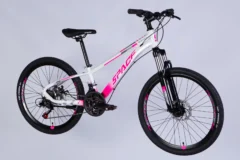 Велосипед AL 24" SPACE MERCURY DD FR рама-11" біло-рожевий 2026 - Зображення 4