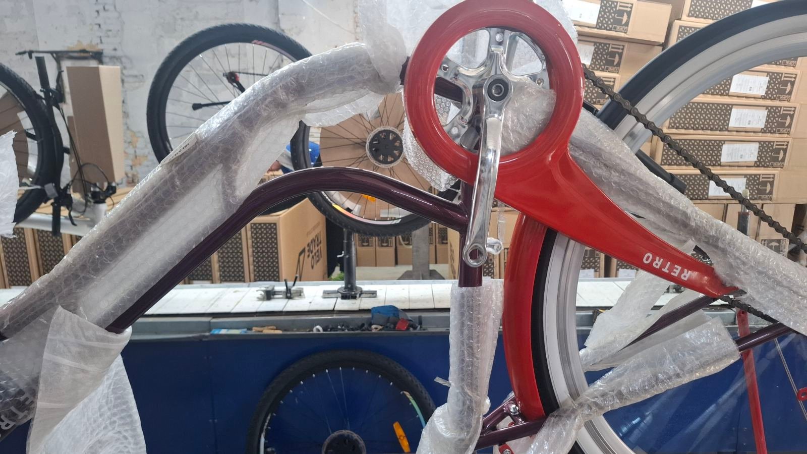 Велосипед уцінений ST 28" Dorozhnik RETRO Velosteel рама-19" помаранчевий 2026 - Зображення 3