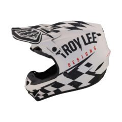 Мотошолом TLD SE4 POLYACRYLITE HELMET RACE SHOP [WHITE/BLACK]