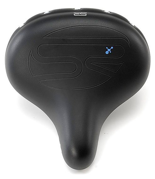 Сідло Selle Royal Premium DRIFTER, Royalgel, оббивка Strengtex, 270х245мм, 1160г, хромовані рейли і пружини, unisex, чорне - Зображення 2