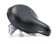 Сідло Selle Royal Premium DRIFTER, Royalgel, оббивка Strengtex, 270х245мм, 1160г, хромовані рейли і пружини, unisex, чорне