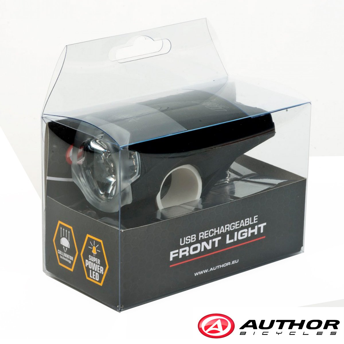 Ліхтар передній Author Nero 300lm USB - Зображення 5
