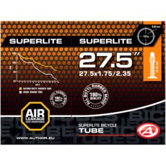 Велокамера Author AT-MTB-27,5" SuperLite FV40 27.5x1.75/2.35, в коробочке