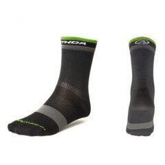 Шкарпетки високі Author Stripe X0, розмір: XL 43-46, колір: чорно/cіро/неоново жовті