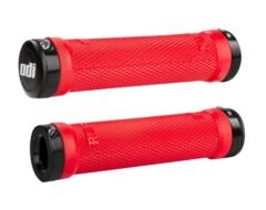 Гріпси ODI Ruffian MTB Lock-On Bonus Pack Bright Red w/Black Clamps, червоні з чорними замками
