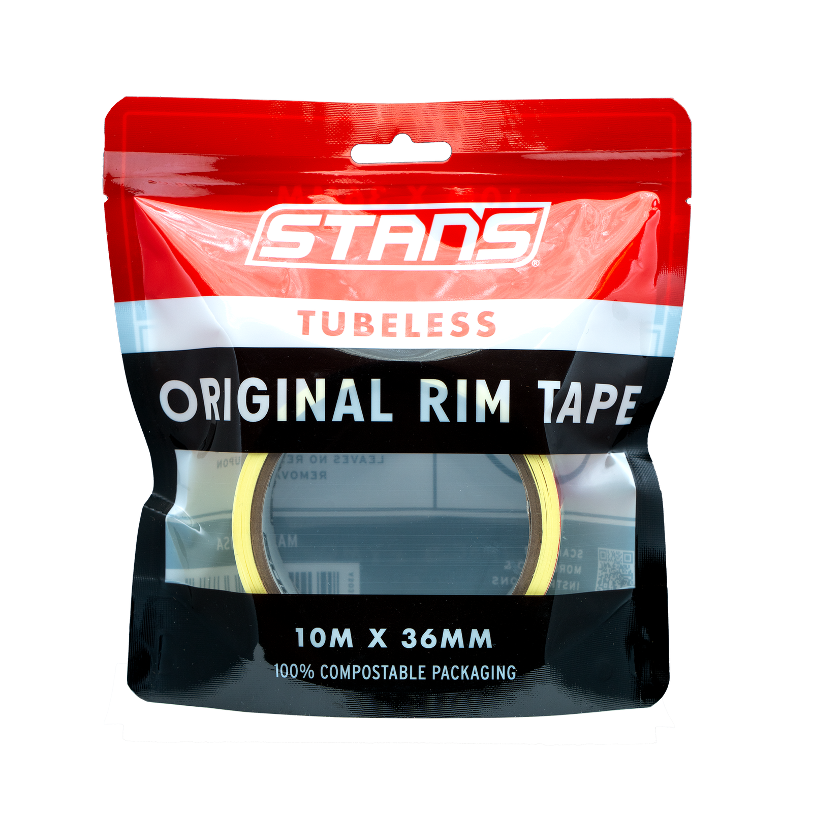 Cтрічка для безкамерних ободів Stan's Tubeless Original Rim Tape, ширина 36 мм, довжина 10 м